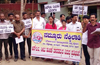 Protest in Puttur over discrimination in seat allocation under RTE